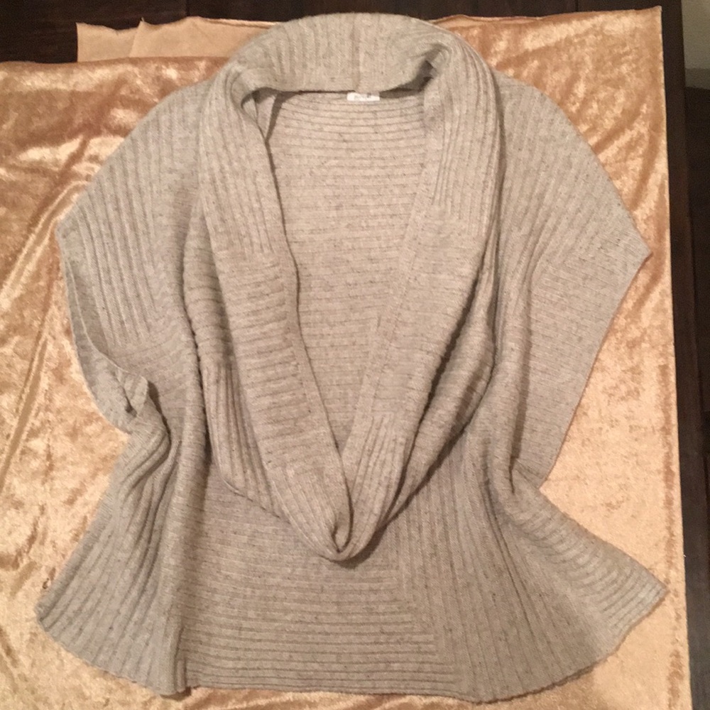 Worn Once J. Jill Poncho Sweater w/ Infinity Scarf